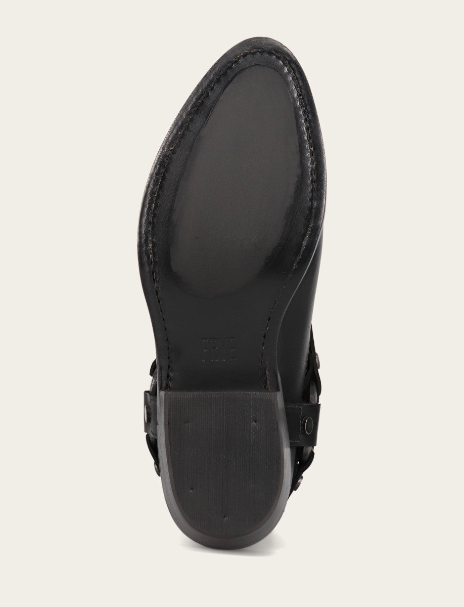 Women's Black Billy Short Harness Booties - Black