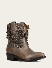 Women's Metallic Stone Billy Flower Boot - Metallic Stone