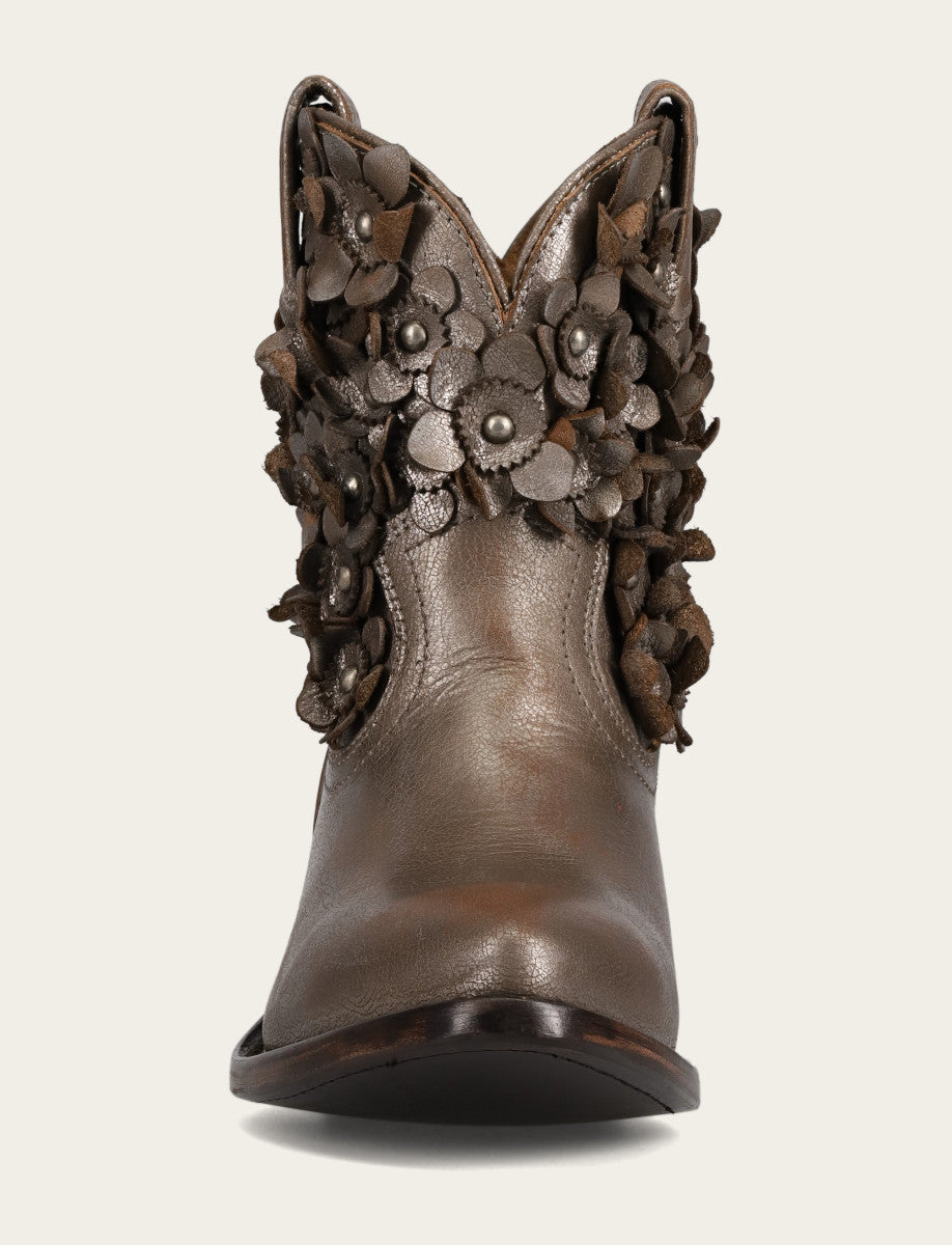 Women's Metallic Stone Billy Flower Boot - Metallic Stone