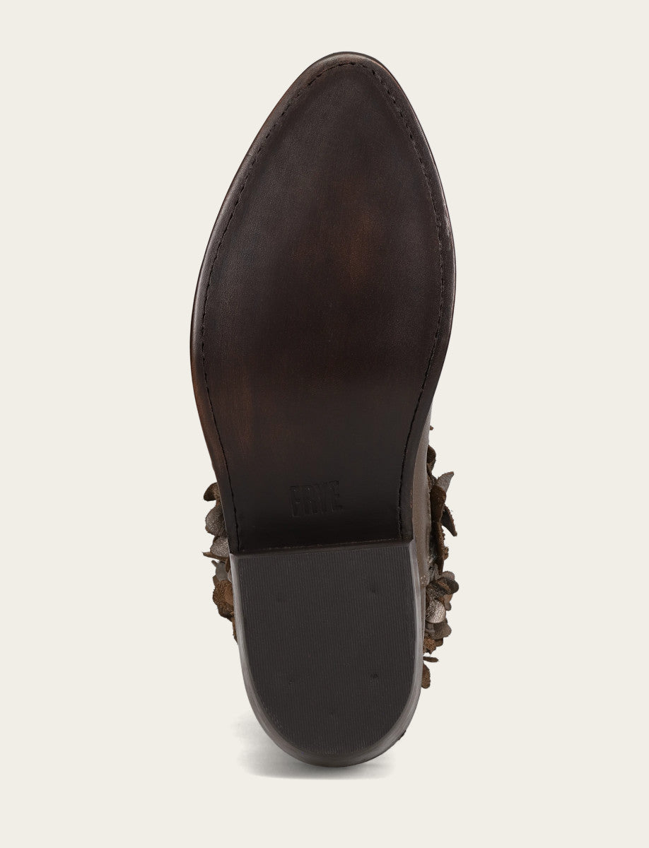 Women's Metallic Stone Billy Flower Boot - Metallic Stone