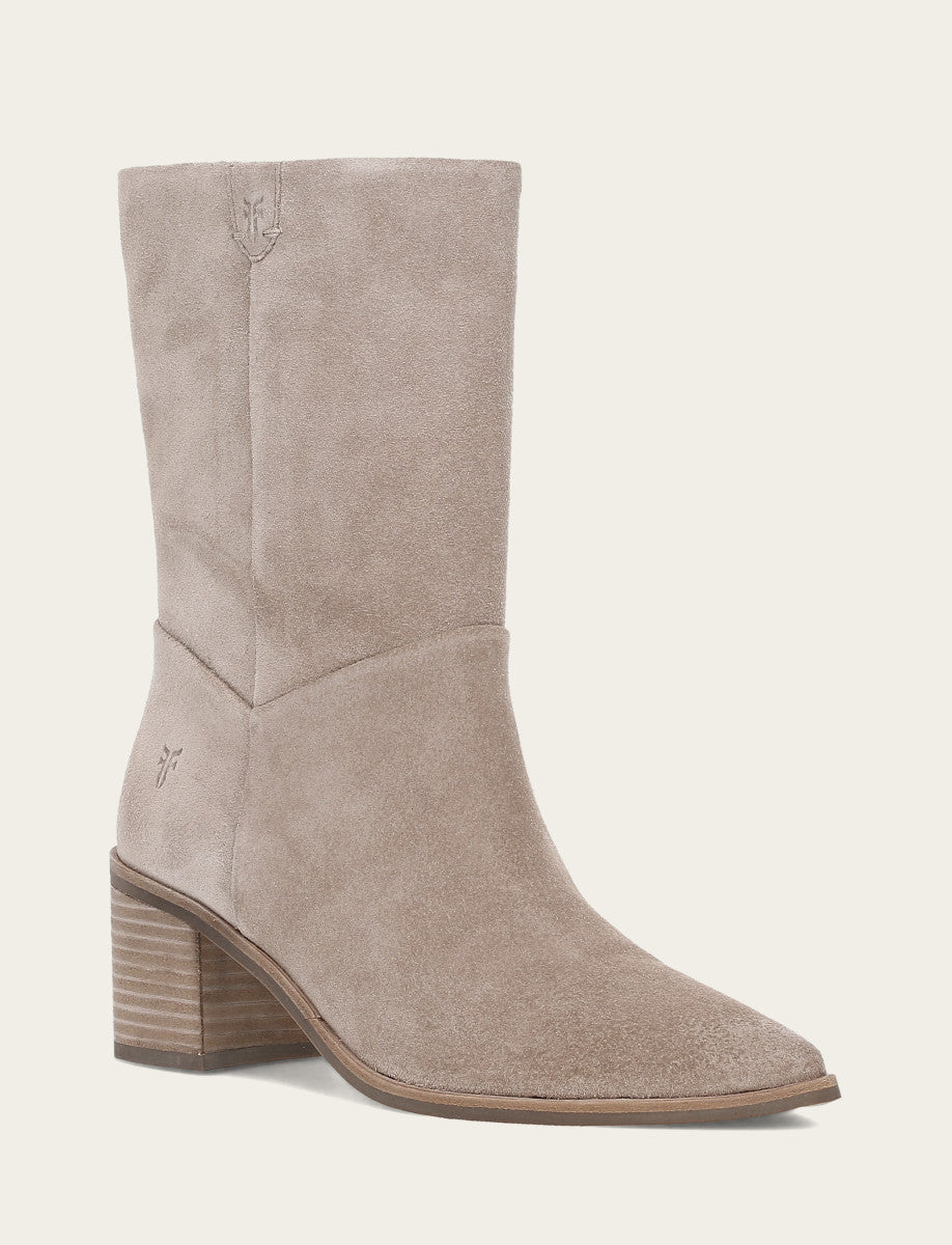 Women's Taupe Sadie Softy Mid Booties - Taupe