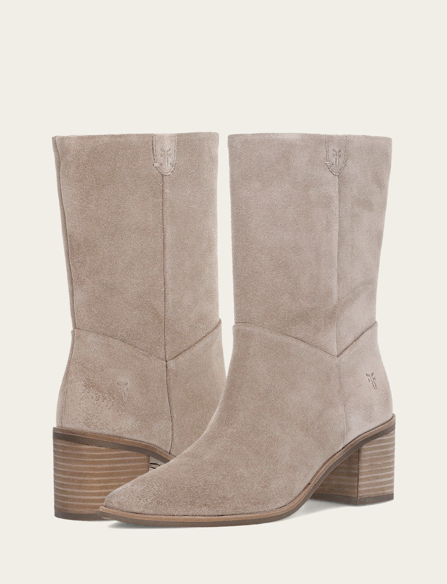 Women's Taupe Sadie Softy Mid Booties - Taupe