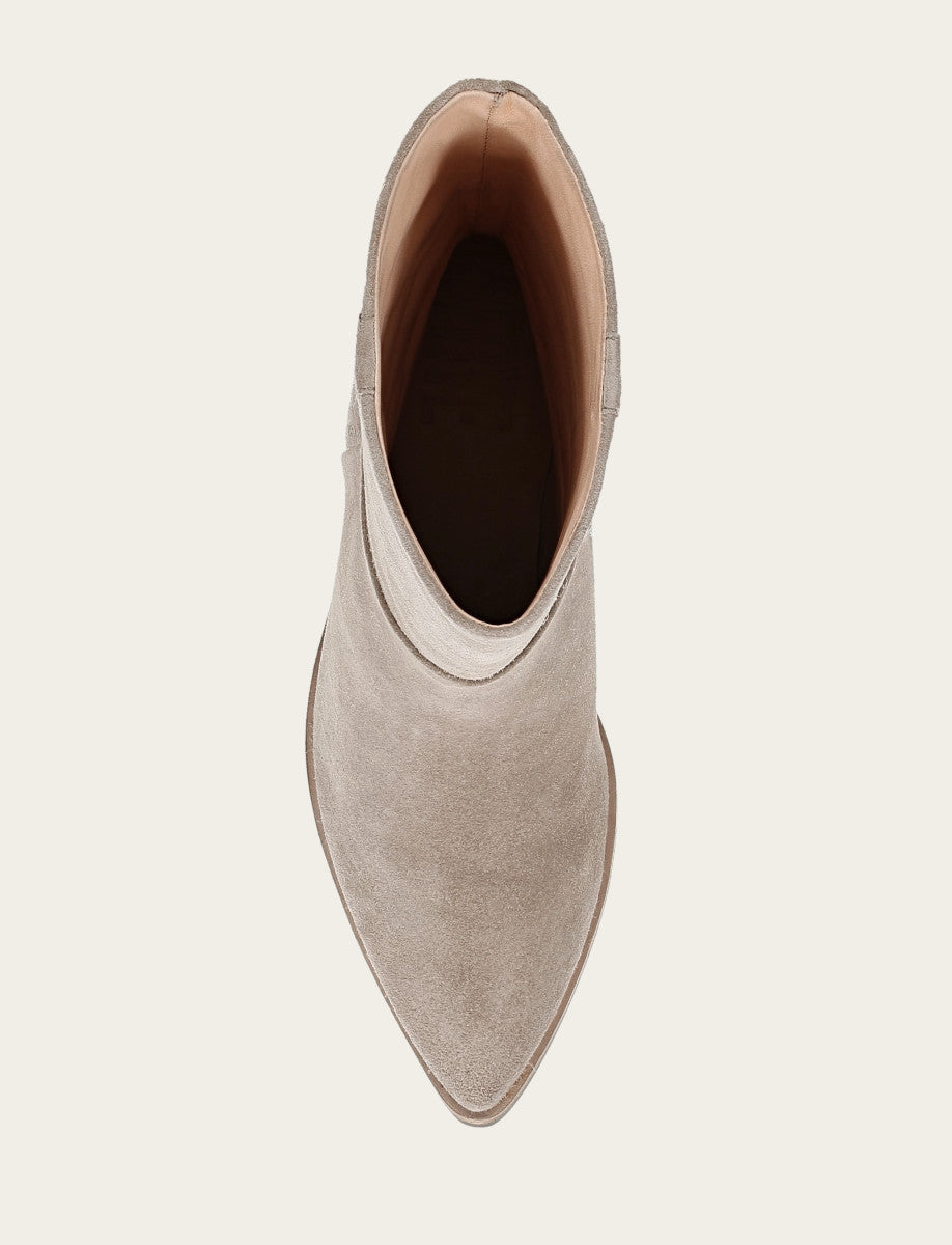 Women's Taupe Sadie Softy Mid Booties - Taupe