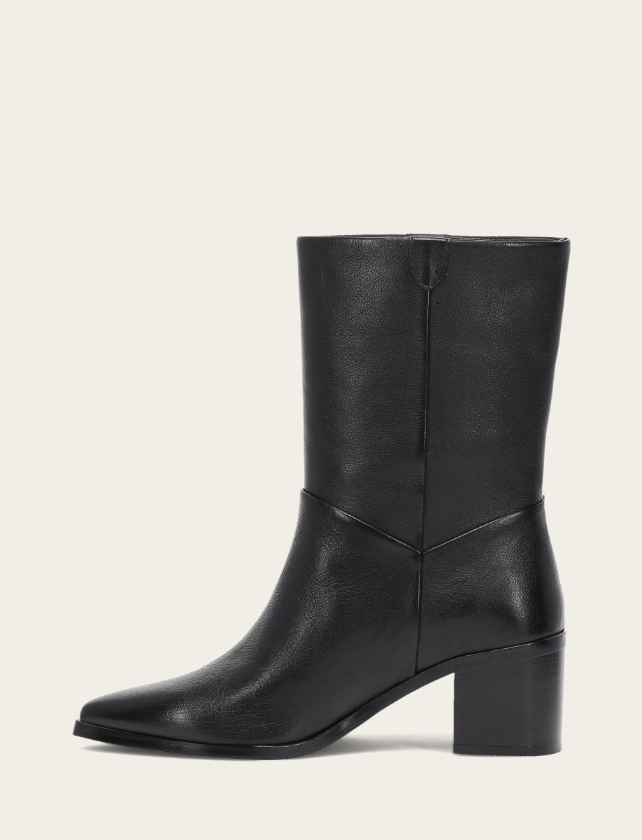 Women's Black Sadie Softy Mid Booties - Black