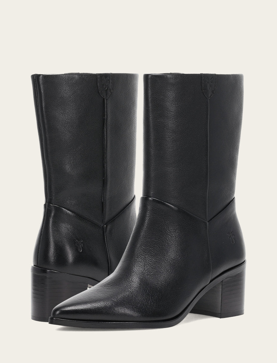 Women's Black Sadie Softy Mid Booties - Black