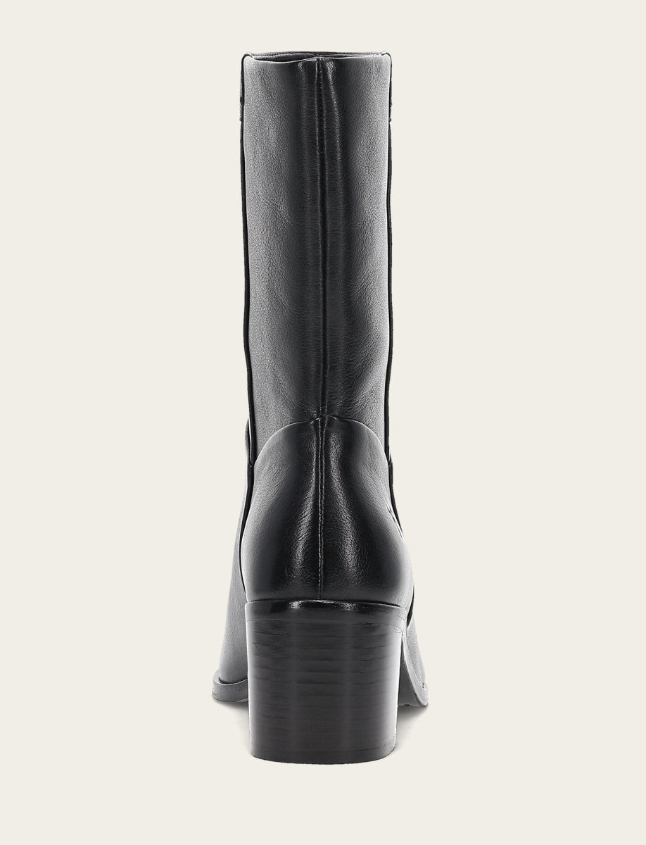 Women's Black Sadie Softy Mid Booties - Black