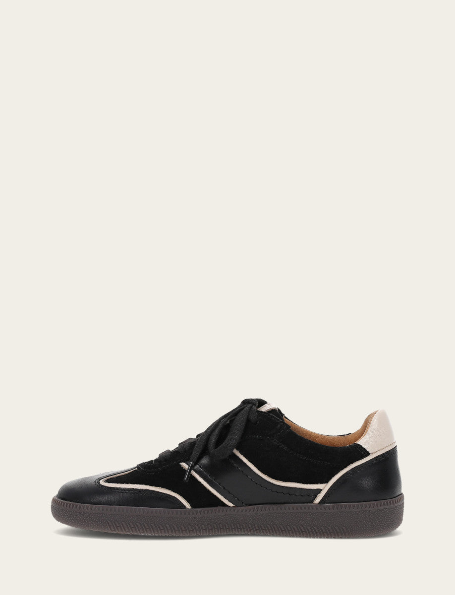 Women's Black Milly Low Lace Sneakers - Black