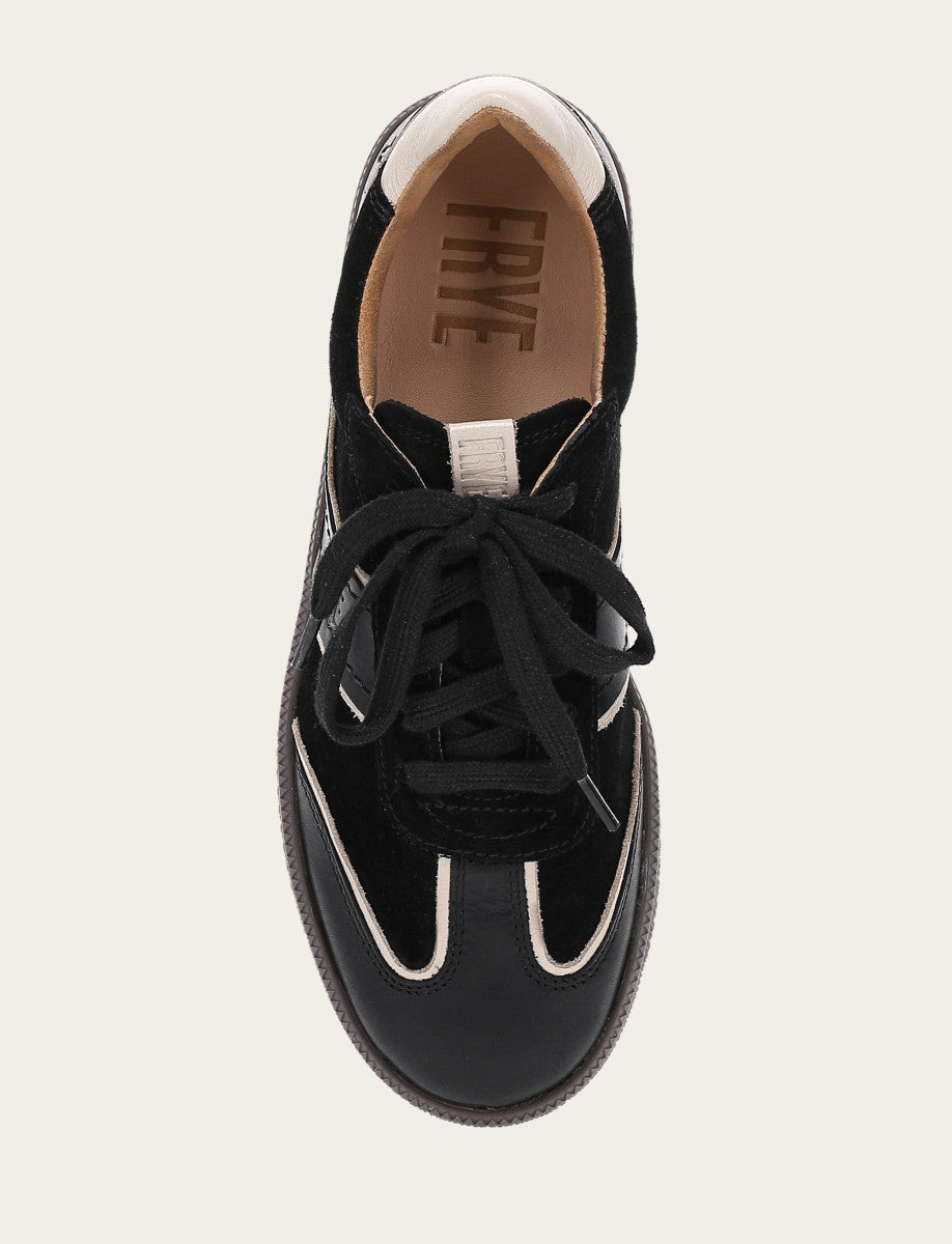 Women's Black Milly Low Lace Sneakers - Black