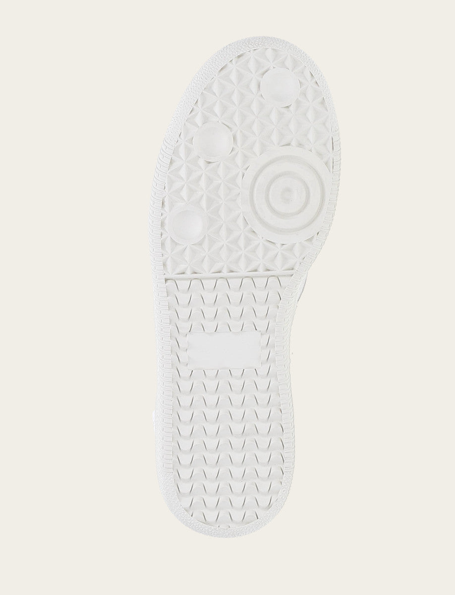 Women's White Milly Low Lace Sneakers - White