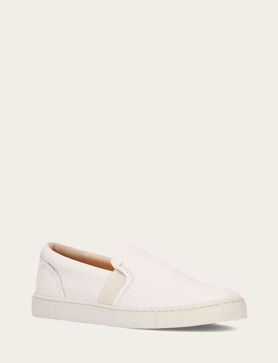 Women's White Ivy Slip On Sneakers - White
