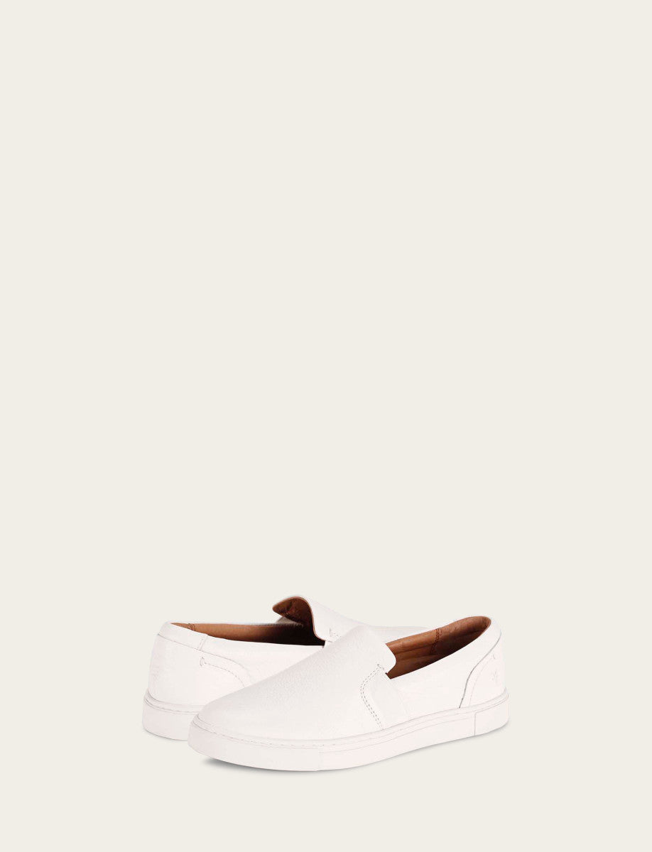 Women's White Ivy Slip On Sneakers - White