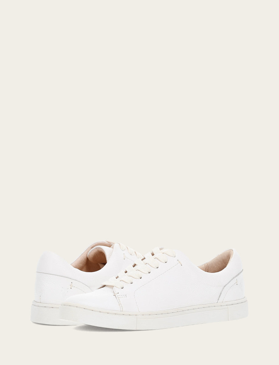 Women's White Ivy Low Lace Sneakers - White