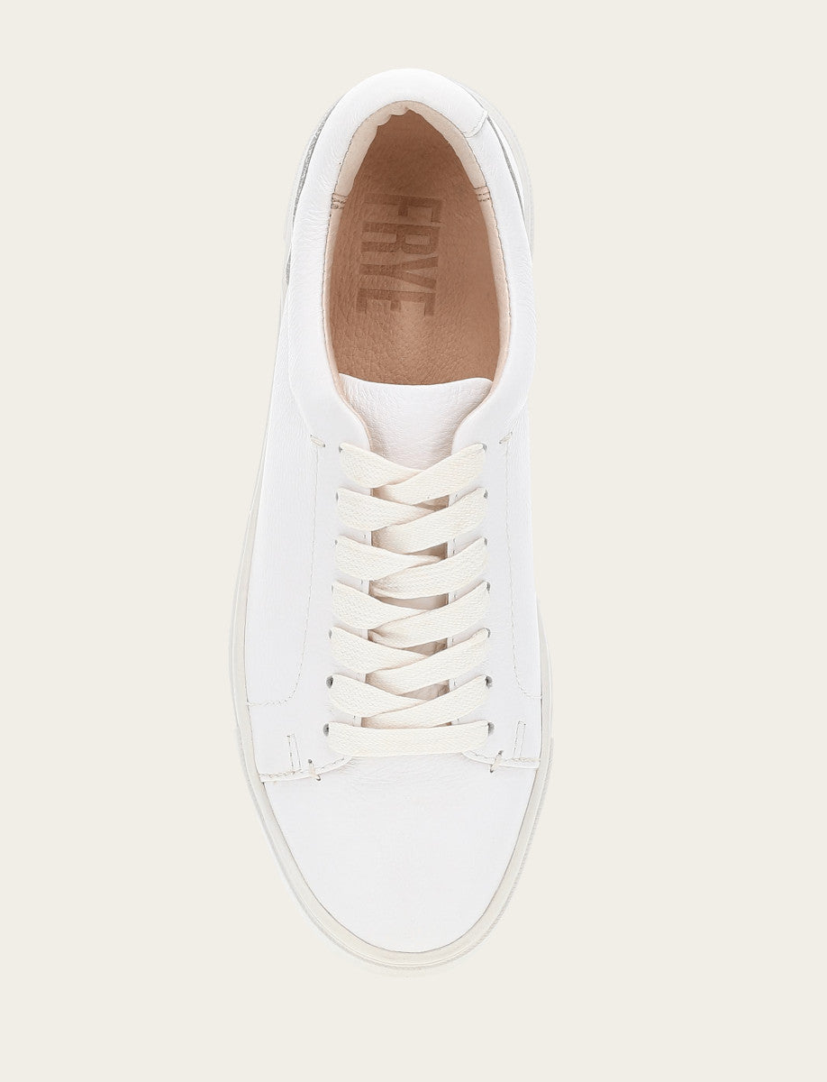 Women's White Ivy Low Lace Sneakers - White