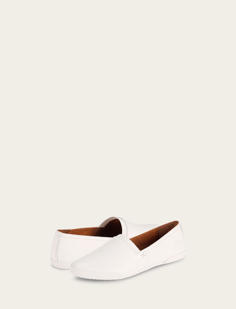 Women's White Melanie Slip On Sneakers - White