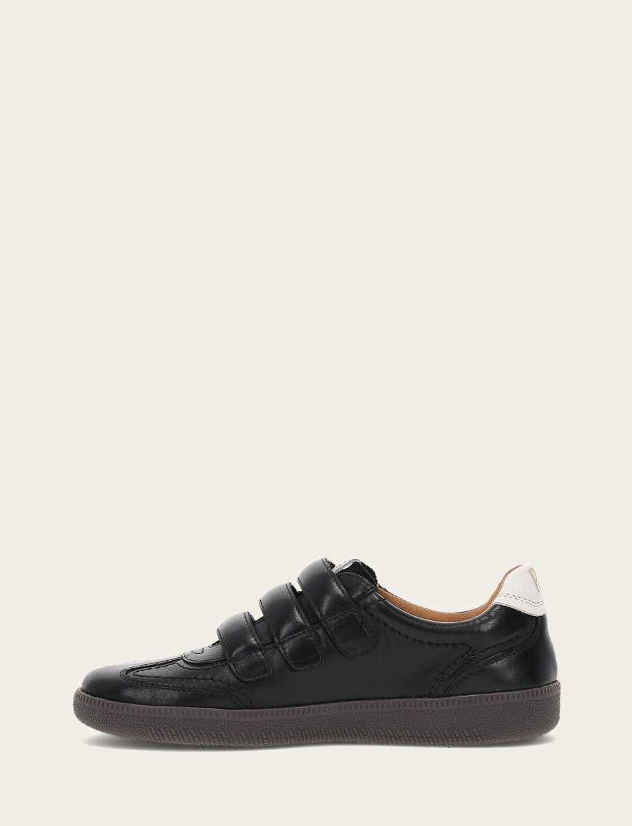 Women's Black Milly 3 Strap Sneakers - Black