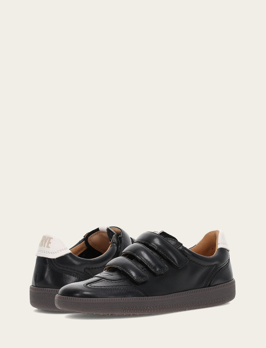 Women's Black Milly 3 Strap Sneakers - Black
