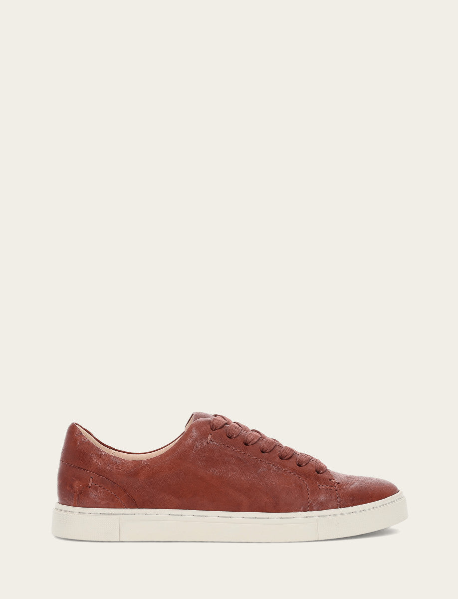 Women's Cognac Ivy Low Lace Sneakers - Cognac