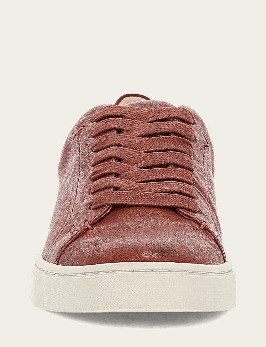 Women's Cognac Ivy Low Lace Sneakers - Cognac