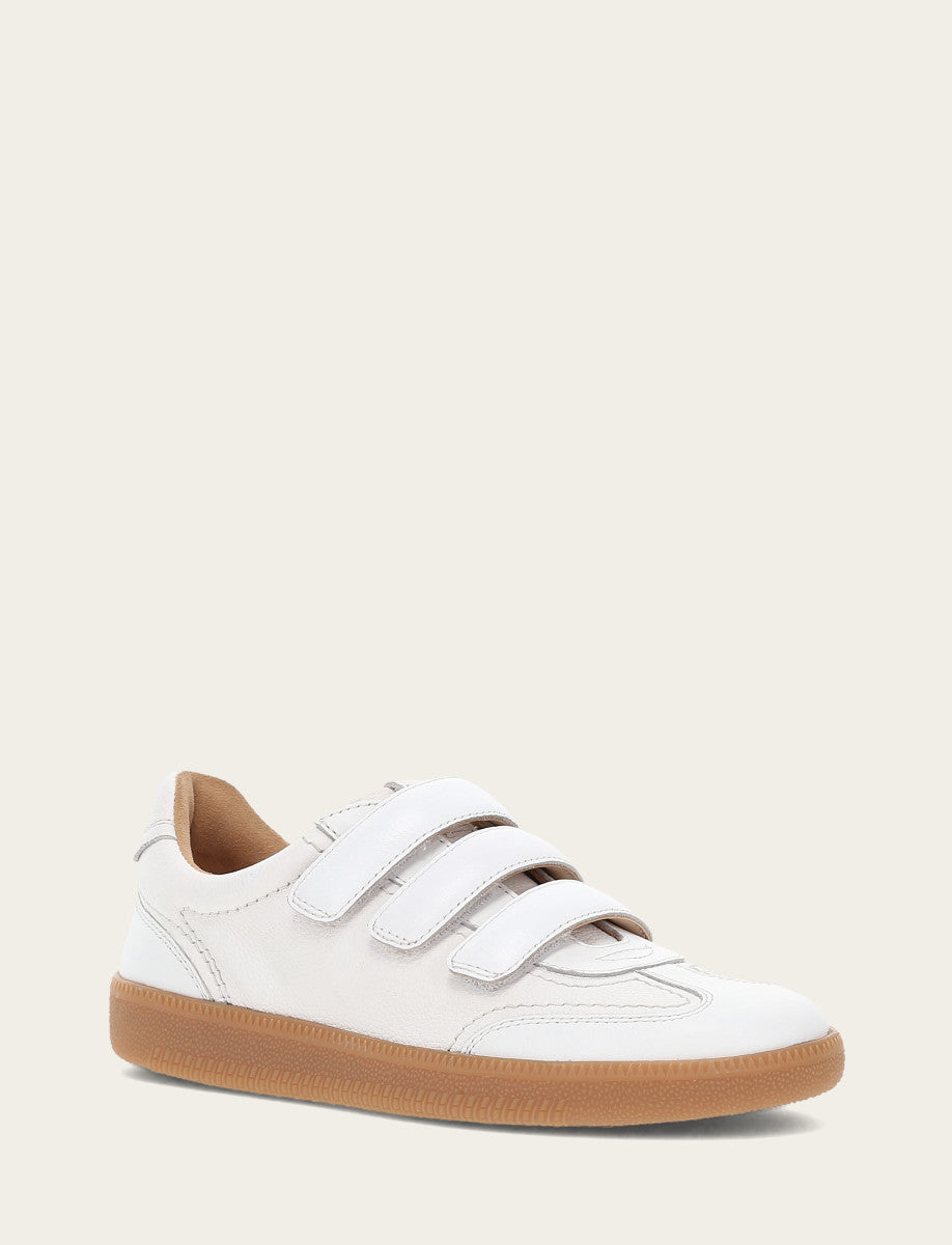 Women's White Milly 3 Strap Sneakers - White