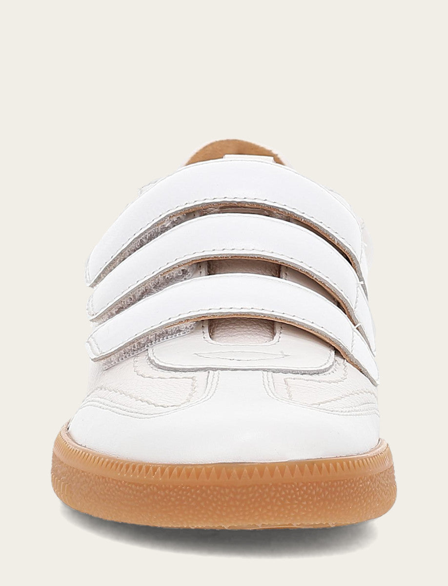 Women's White Milly 3 Strap Sneakers - White