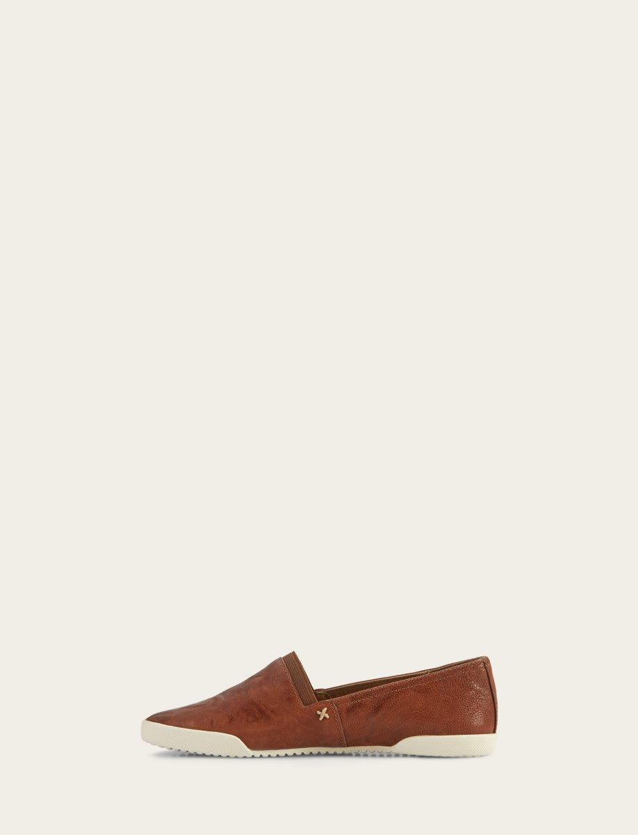 Women's Cognac Melanie Slip On Sneakers - Cognac