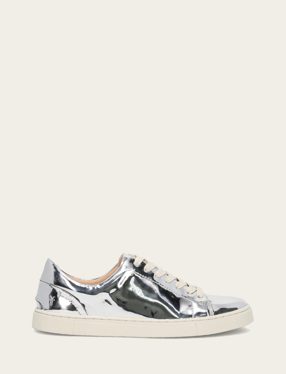Women's Silver Ivy Low Lace Slip On Sneakers - Silver