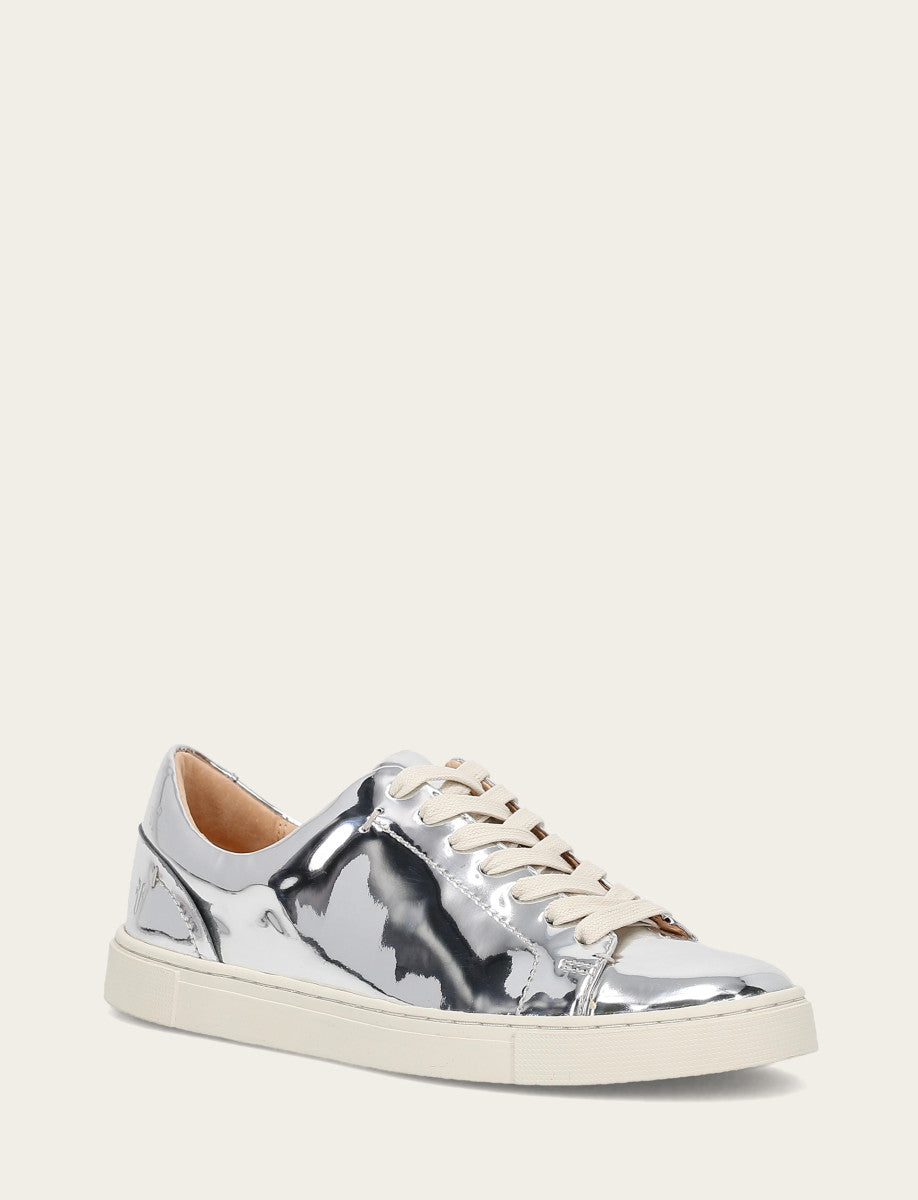Women's Silver Ivy Low Lace Slip On Sneakers - Silver