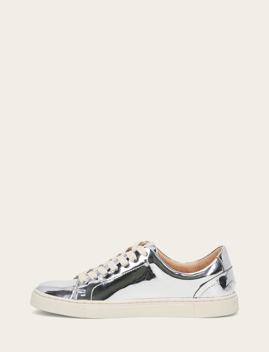 Women's Silver Ivy Low Lace Slip On Sneakers - Silver