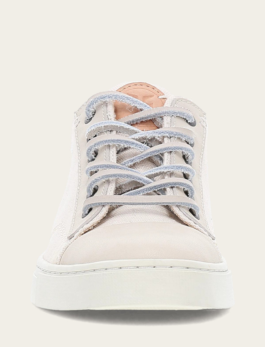 Women's Ivory Ivy Canvas Low Lace Sneakers - Ivory