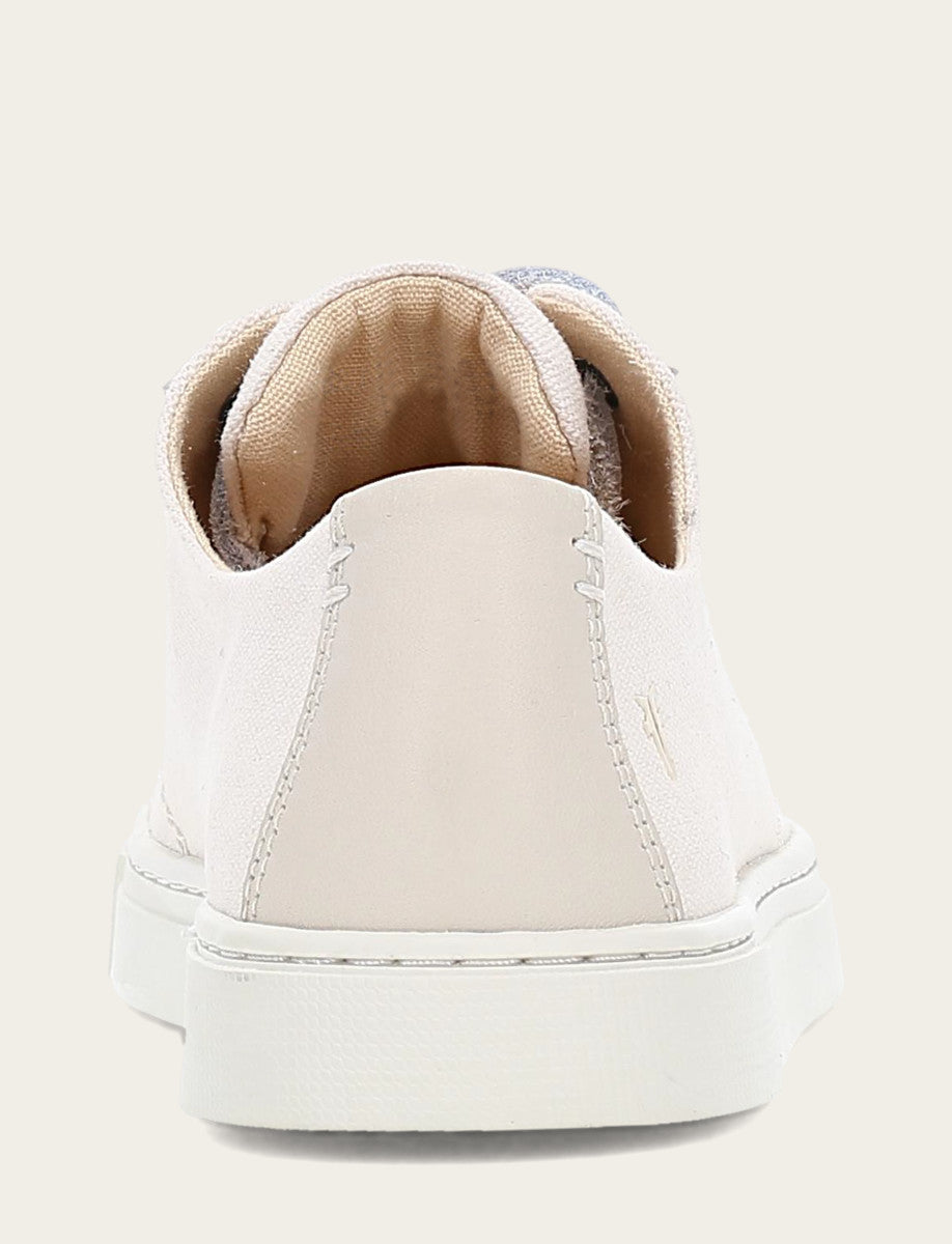Women's Ivory Ivy Canvas Low Lace Sneakers - Ivory