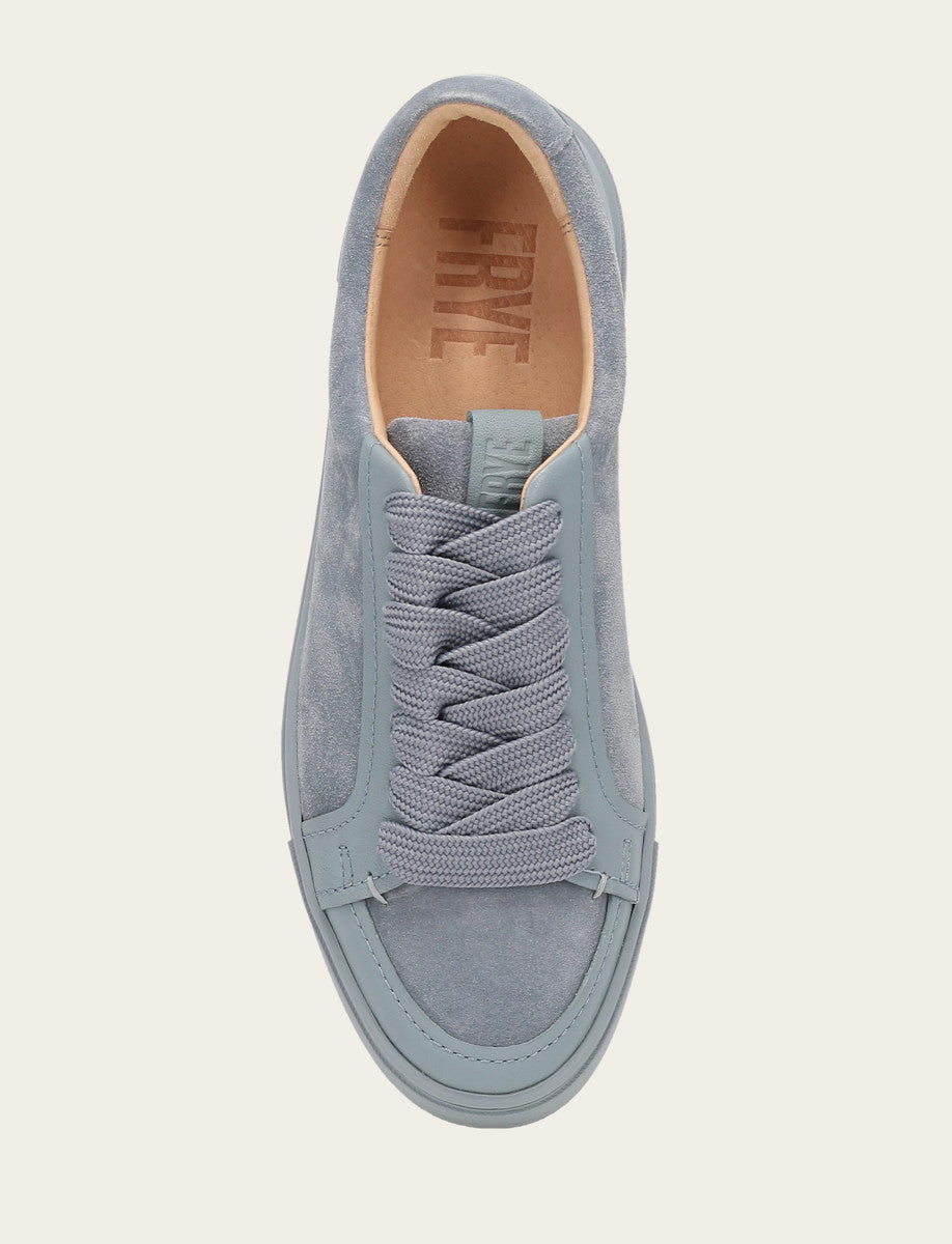 Women's Steel Blue Ivy Court Low Lace Sneakers - Steel Blue