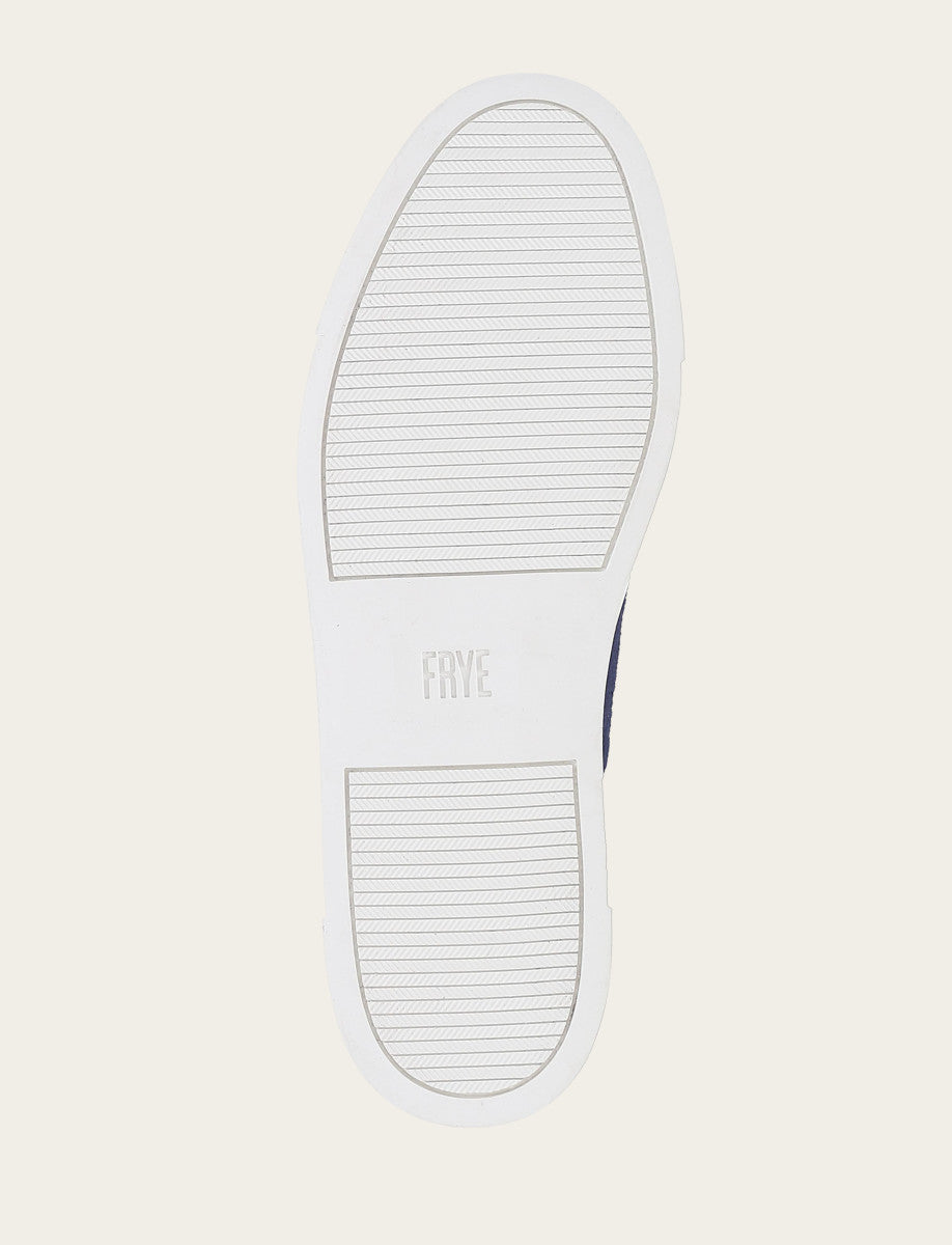 Women's Navy Ivy Canvas Low Lace Sneakers - Navy