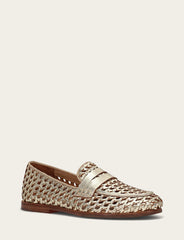 Faith Woven Loafer - Gold