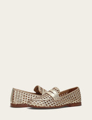 Faith Woven Loafer - Gold