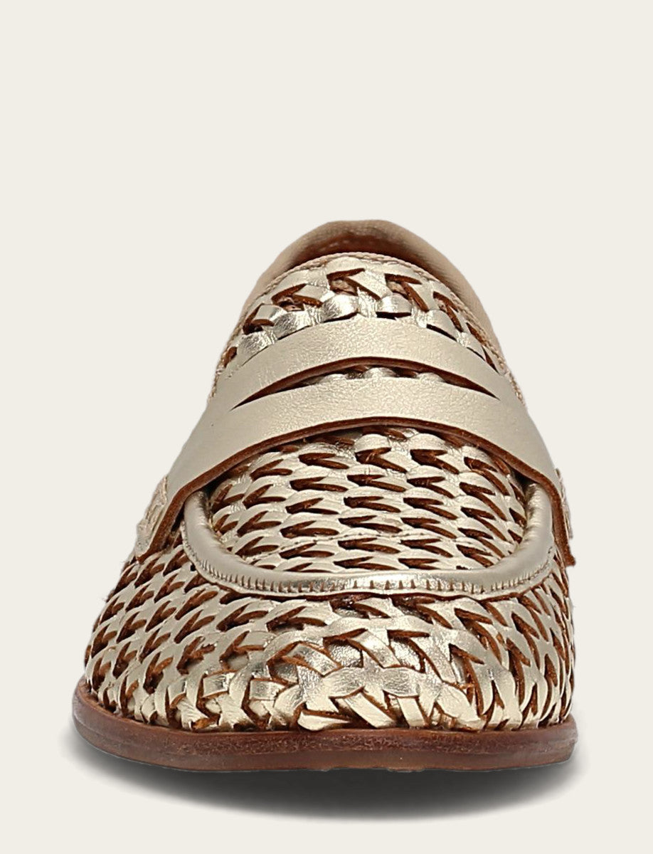 Faith Woven Loafer - Gold