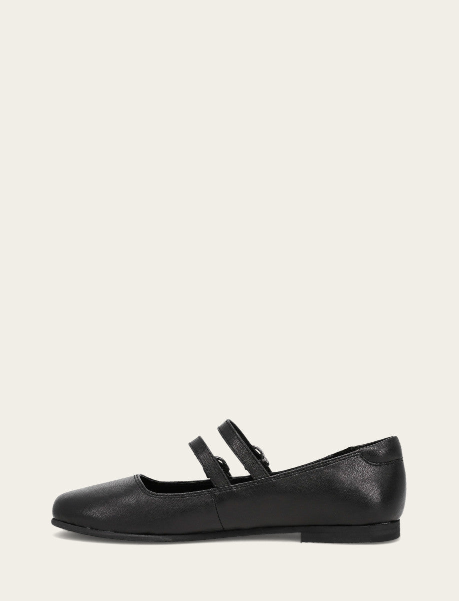 Women's Black Carson Multi Mary Jane Flats - Black
