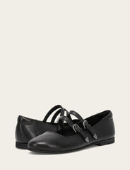 Women's Black Carson Multi Mary Jane Flats - Black