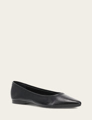 Women's Black Heather Ballet Flats - Black