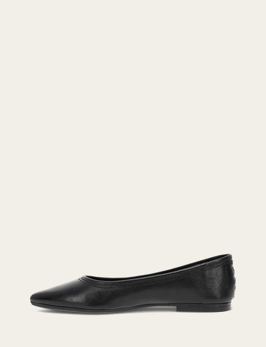 Women's Black Heather Ballet Flats - Black