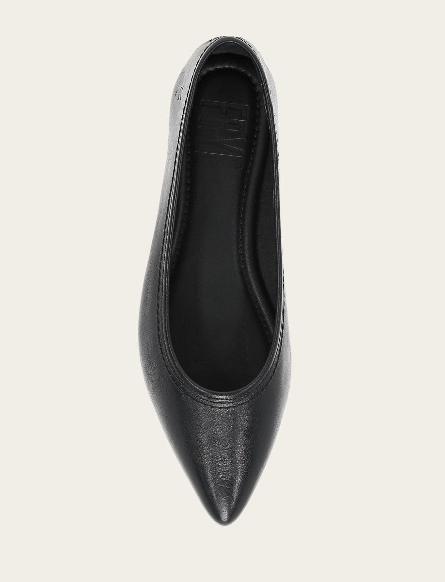Women's Black Heather Ballet Flats - Black