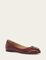 Women's Cranberry Carson Logo Ballet Shoe - Cranberry