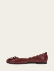 Women's Cranberry Carson Logo Ballet Shoe - Cranberry