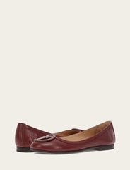 Women's Cranberry Carson Logo Ballet Shoe - Cranberry