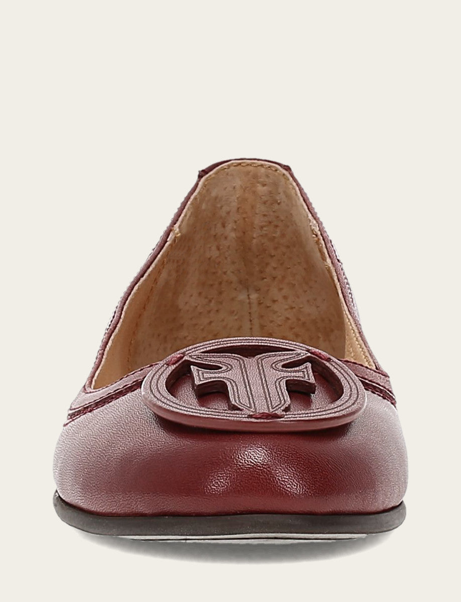 Women's Cranberry Carson Logo Ballet Shoe - Cranberry