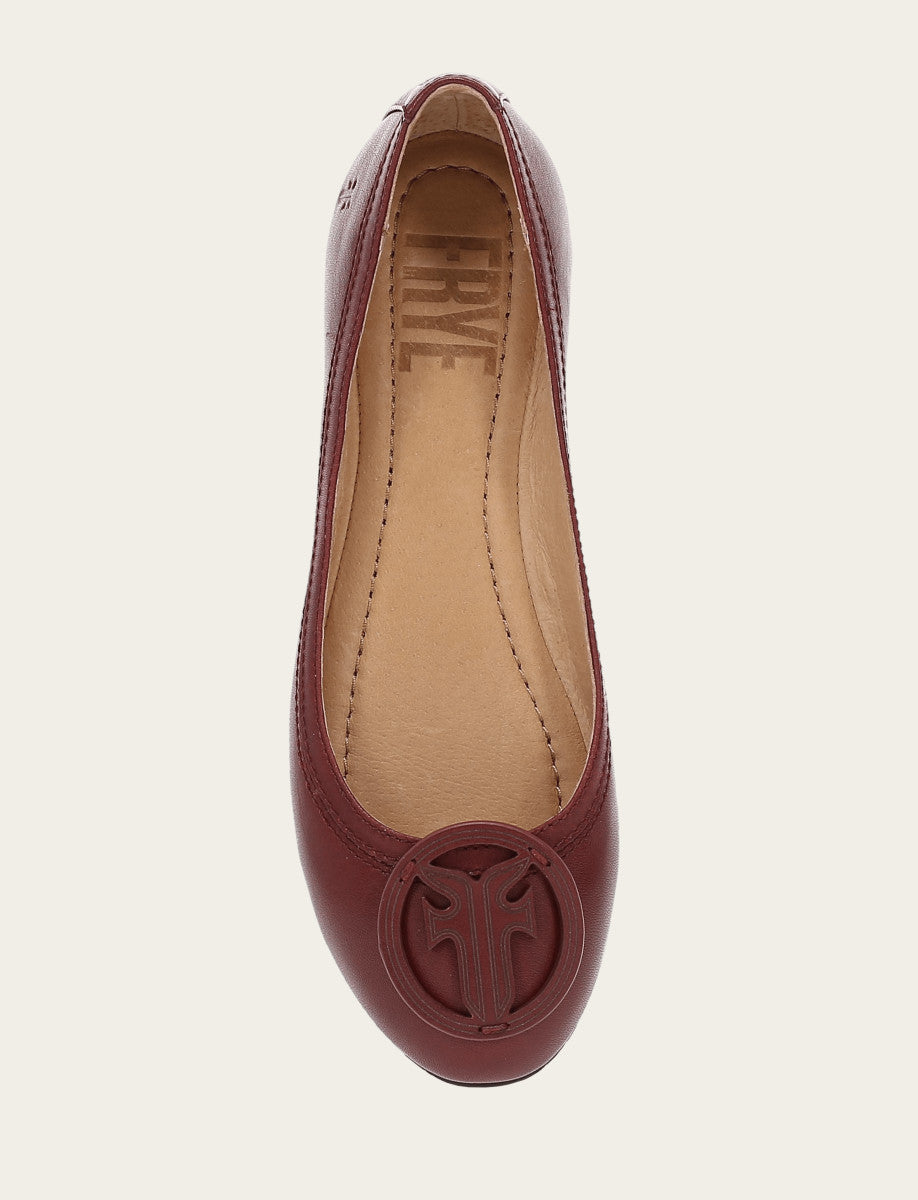 Women's Cranberry Carson Logo Ballet Shoe - Cranberry