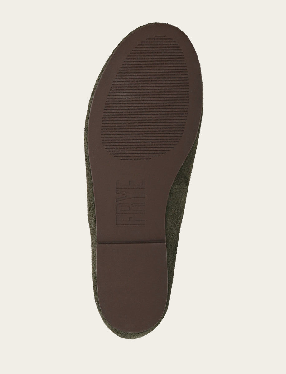 Women's Dark Olive Emma Elastic Mary Jane Shoe - Dark Olive
