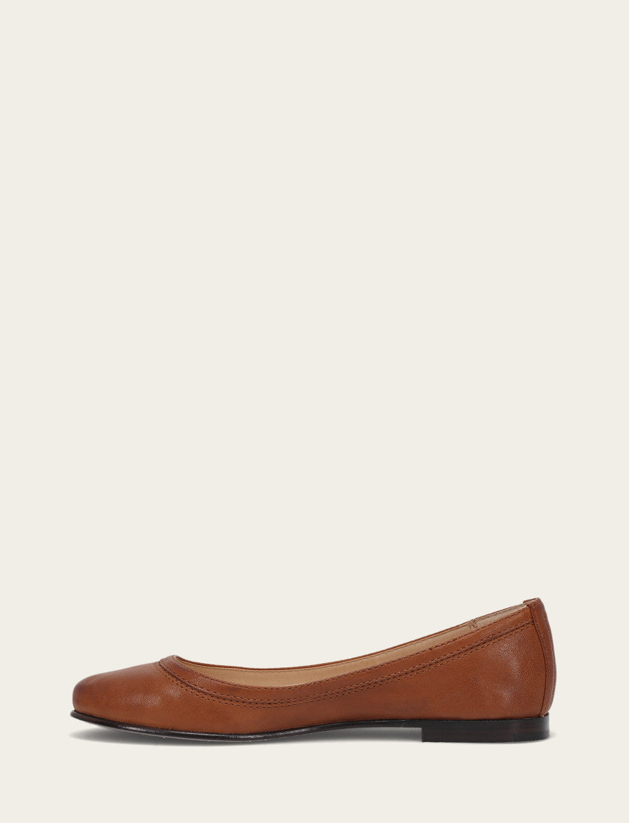 Women's Cognac Carson Ballet Flats - Cognac
