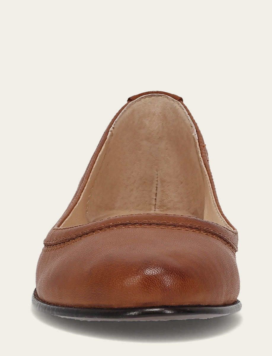 Women's Cognac Carson Ballet Flats - Cognac