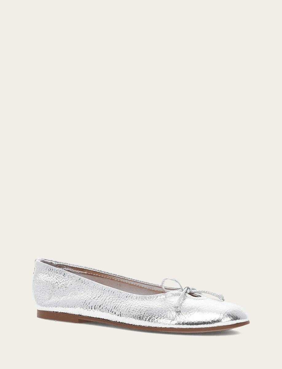 Women's Silver Emma Ballet Shoe - Silver