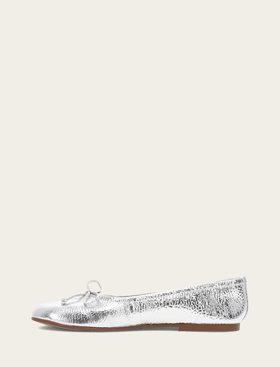 Women's Silver Emma Ballet Shoe - Silver